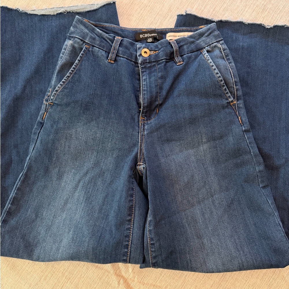 BCBGeneration Dark Blue Flare Jeans